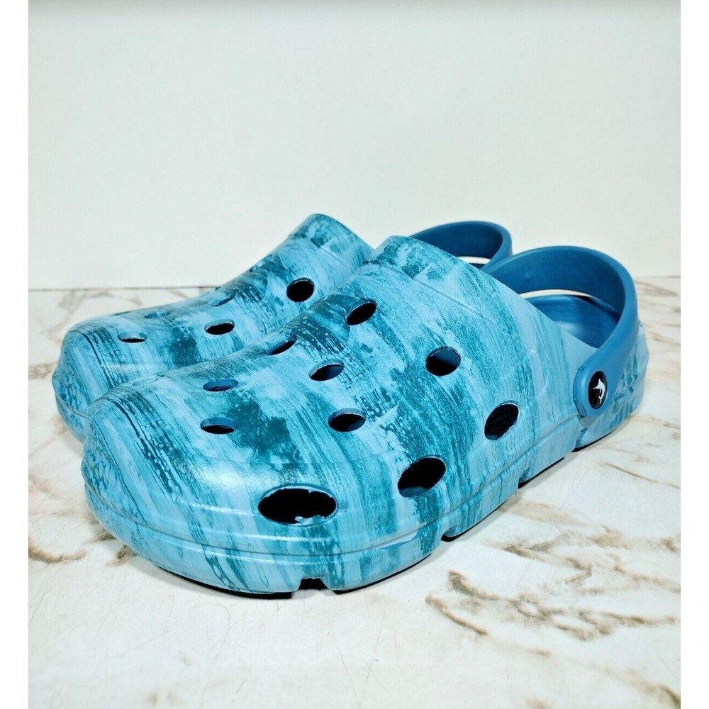 Reel Legends Clog Size 9 Blue Water Rubber Fishing Boat Slip on Shoe